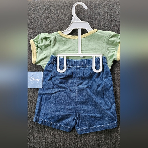 Disney Green and Yellow Short Sleeve Tee with Cartoon Design - Picture 5 of 5